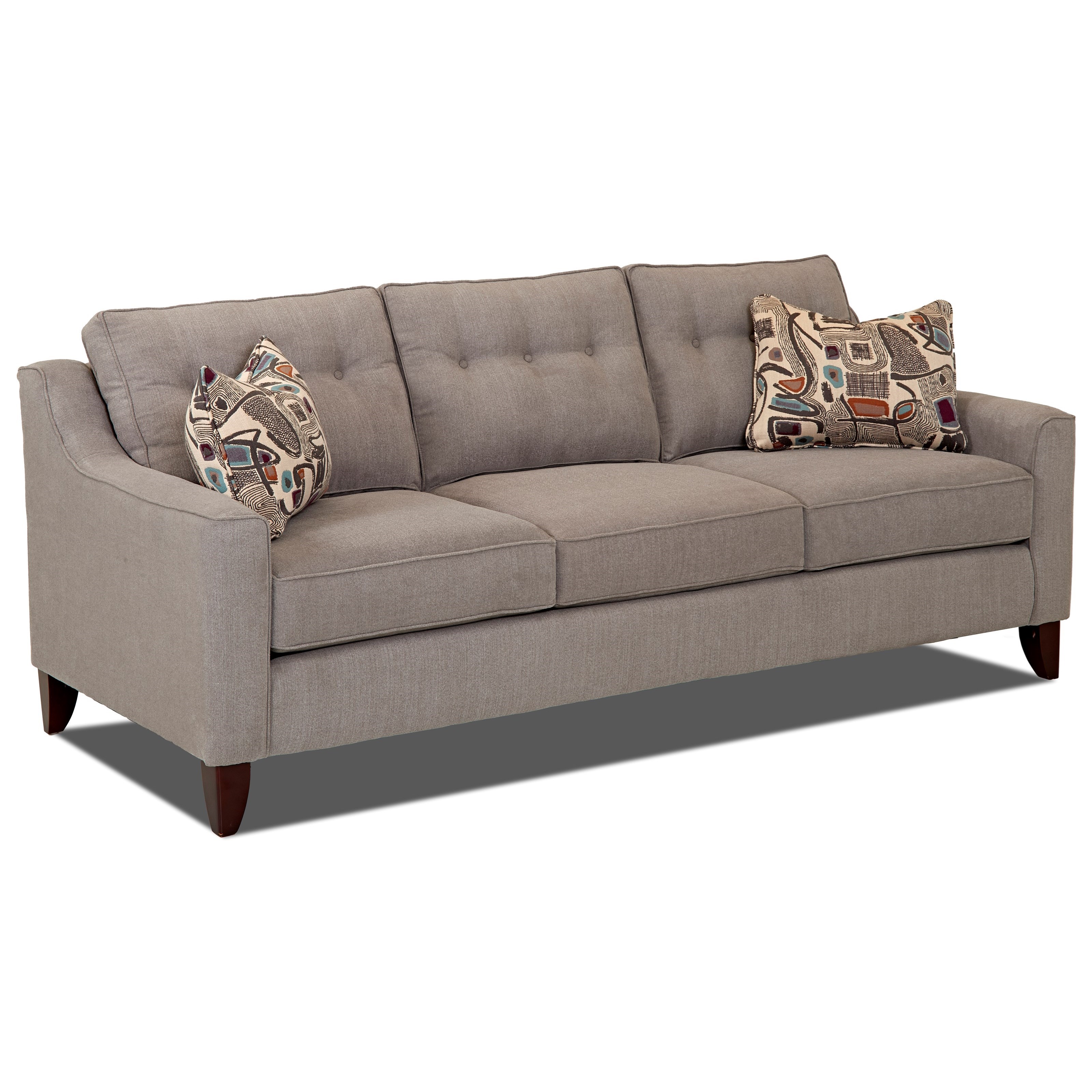 Klaussner Audrina K31600 S Mid-Century Modern Style Sofa with Tufted